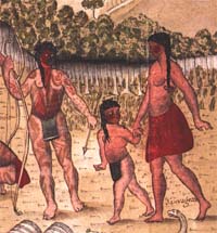 Illinois Indians at New Orleans, 1735